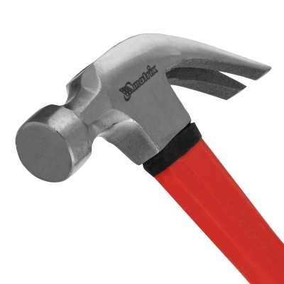 Молоток-гвоздодер optimal, 450 г, фибергласовая обрезиненная рукоятка Matrix по ценам производителя в Уфе с доставкой по всей России