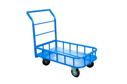 Тележка платформенная TOR ТП-МБ (600х1000) с бортами (колеса 160 мм) по ценам производителя в Уфе с доставкой по всей России