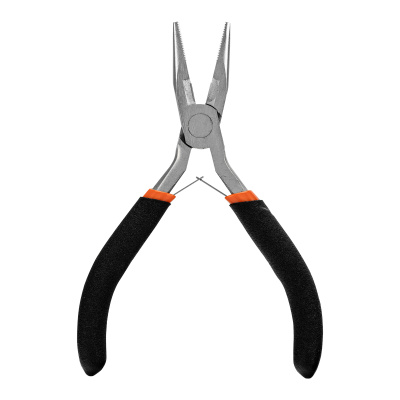 Длинногубцы прямые Mini, 130 мм, никелированные, авторазжим Sparta по ценам производителя в Уфе с доставкой по всей России