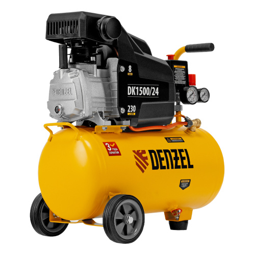 Компрессор воздушный DK1500/24, Х-PRO 1.5 кВт, 230 л/мин, 24 л Denzel по ценам производителя в Уфе с доставкой по всей России