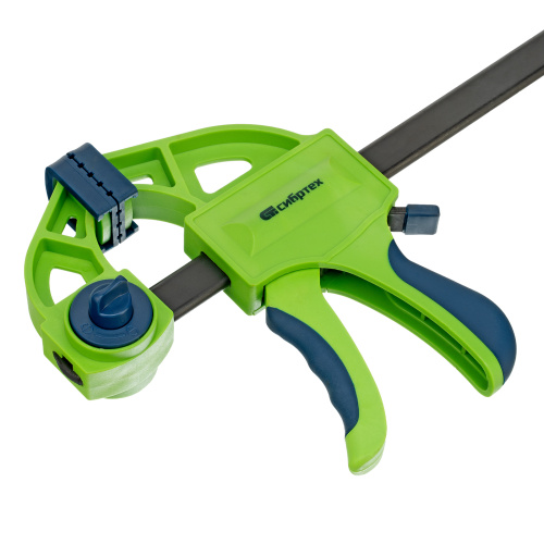 Струбцина F-образная, быстрозажимная, 300 х 70 х 540 мм, пластиковый корпус, фиксатор, двухкомпонентная рукоятка Сибртех по ценам производителя в Уфе с доставкой по всей России