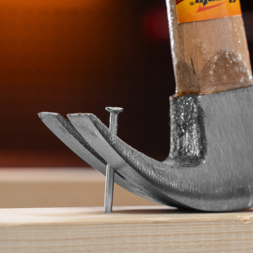 Молоток-гвоздодер, 225 г, боек 22 мм, деревянная рукоятка Sparta по ценам производителя в Уфе с доставкой по всей России