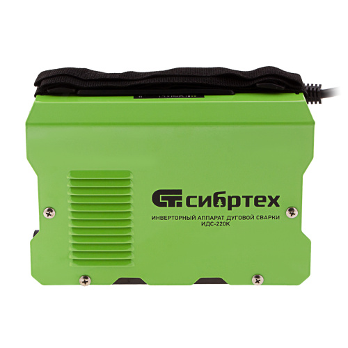 Инверторный аппарат дуговой сварки ИДС-220K, 220 А, ПВ 80%, диаметр электрода 1,6-5 мм Сибртех по ценам производителя в Уфе с доставкой по всей России