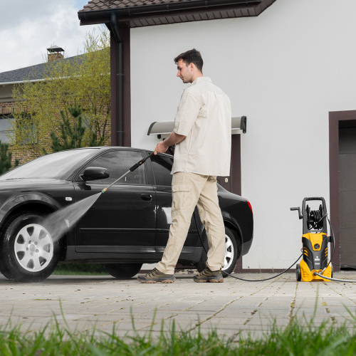 Моечная машина высокого давления R-165D, 2200 Вт, 165 бар, 7 л/мин, с барабаном Denzel по ценам производителя в Уфе с доставкой по всей России