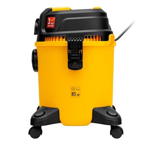 Пылесос строительный RVC20, 1400 Вт, бак 20 л, шланг 3 м, розетка с автосинхр. Denzel по ценам производителя в Уфе с доставкой по всей России