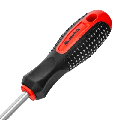 Отвертка Fusion, SL8 х 200 мм, CrV, трехкомпонентная рукоятка "Anti slip" Matrix по ценам производителя в Уфе с доставкой по всей России