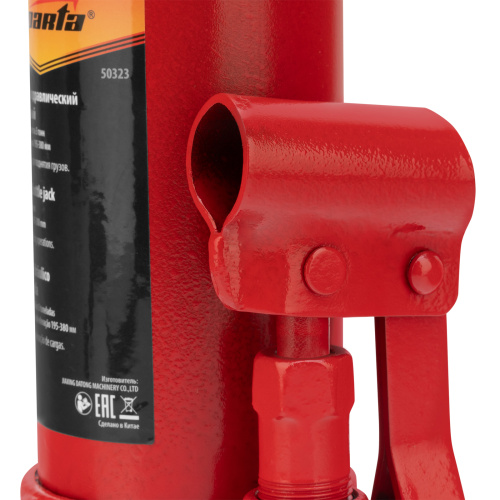 Домкрат гидравлический бутылочный, 5 т, h подъема 195-380 мм Sparta купить в Москве с доставкой по всей России | ProtosMarket.ru