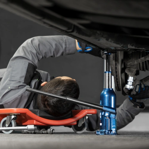 Домкрат гидравлический бутылочный, 5 т, h подъема 207-404 мм, в пластиковом кейсе Stels по ценам производителя в Уфе с доставкой по всей России