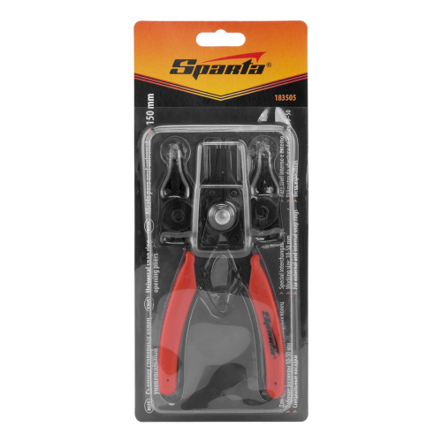 Съемник для стопорных колец с насадками, 150 мм, универсальный Sparta по ценам производителя в Уфе с доставкой по всей России