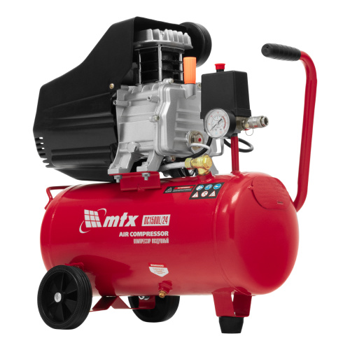 Компрессор воздушный DC1500L/24, 1,5 кВт, 24 л, 210 л/мин MTX по ценам производителя в Уфе с доставкой по всей России