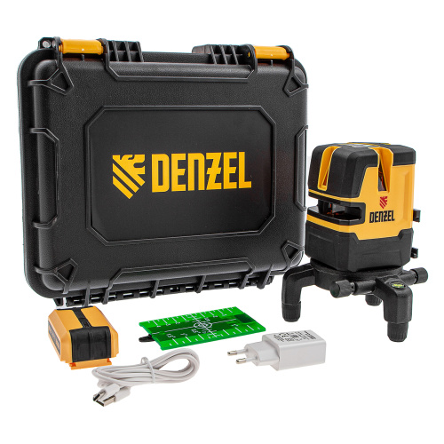 Лазерный уровень LX 06 Green, 30 м, 520 нм, аккумулятор Li 5200 mAh, резьба 5/8" Denzel по ценам производителя в Уфе с доставкой по всей России