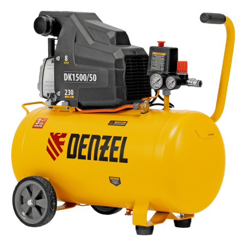 Компрессор воздушный DK1500/50, Х-PRO 1.5 кВт, 230 л/мин, 50 л Denzel по ценам производителя в Уфе с доставкой по всей России