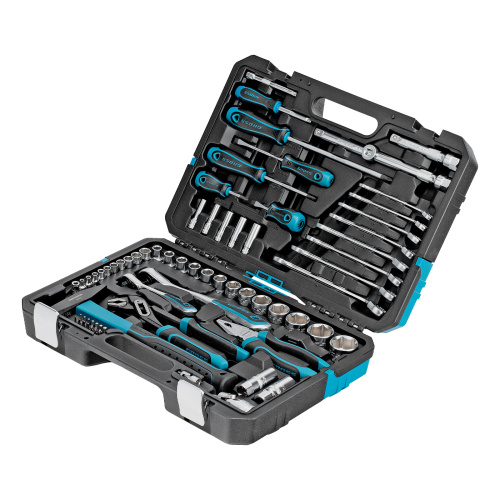 Набор инструментов, 1/4", 1/2", CrV, 120 зубьев, 76 предметов Gross по ценам производителя в Уфе с доставкой по всей России