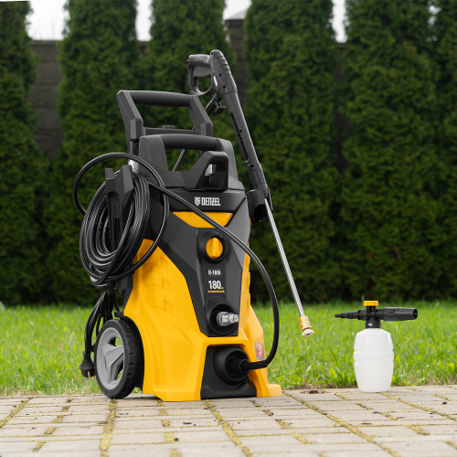 Моечная машина высокого давления R-180i, 2400 Вт, 180 бар, 7.5 л/мин, асинхронный двигатель Denzel по ценам производителя в Уфе с доставкой по всей России