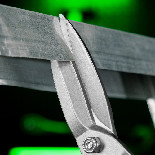 Ножницы по металлу, удлиненные, 285 мм, пряморежущие, двухкомпонентные обрезиненные рукоятки Сибртех по ценам производителя в Уфе с доставкой по всей России