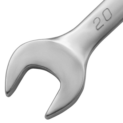 Ключ комбинированный, 20 мм, CrV, матовый хром Matrix по ценам производителя в Уфе с доставкой по всей России