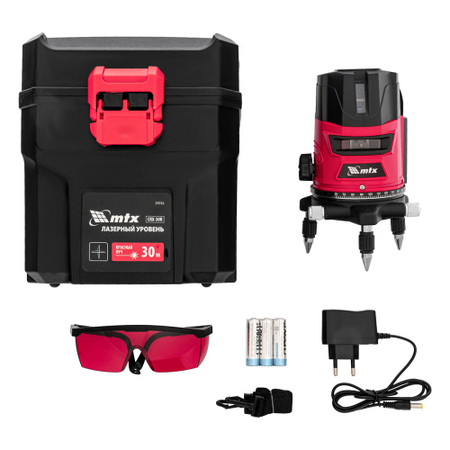 Лазерный уровень CRL-30R, 30 м, красный луч, батарейки, резьба 5/8" MTX по ценам производителя в Уфе с доставкой по всей России