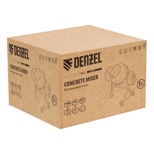 Бетоносмеситель B-200, 1000 Вт, 200 л Denzel купить в Москве с доставкой по всей России | ProtosMarket.ru