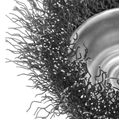 Щетка для дрели, 75 мм, "чашка" со шпилькой, витая проволока Сибртех по ценам производителя в Уфе с доставкой по всей России