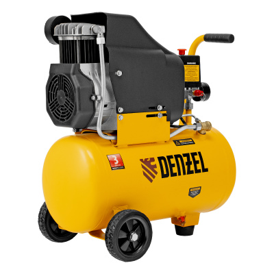 Компрессор воздушный DLC1300/24 безмасляный 1.3 кВт, 24 литра, 206 л/мин Denzel по ценам производителя в Уфе с доставкой по всей России