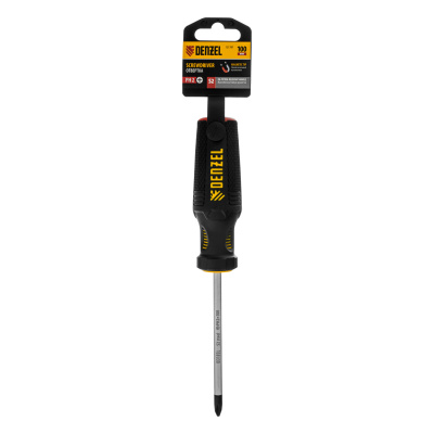 Отвертка, PH2х100 мм, S2, 3к рукоятка Denzel по ценам производителя в Уфе с доставкой по всей России