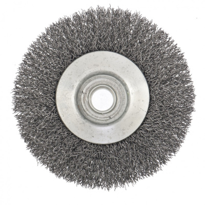 Щетка для УШМ, 100 мм, М14, "тарелка", витая проволока Сибртех по ценам производителя в Уфе с доставкой по всей России