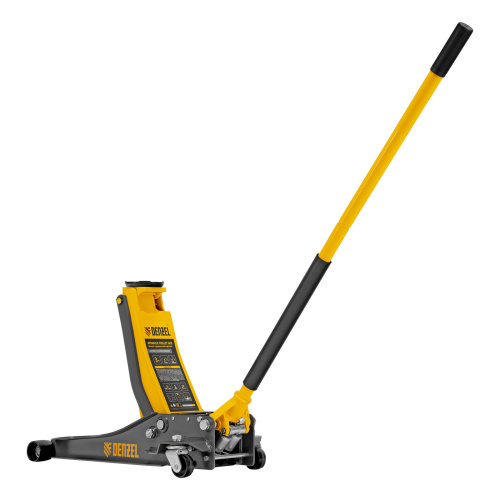 Домкрат гидравлический подкатной, 3 т, 75-500 мм, быстрый подъем, низкий подхват, проф. Denzel по ценам производителя в Уфе с доставкой по всей России