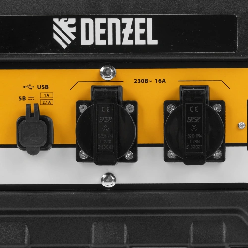 Генератор бензиновый PS 33, 3.3 кВт, 230 В, 15 л, ручной стартер Denzel по ценам производителя в Уфе с доставкой по всей России