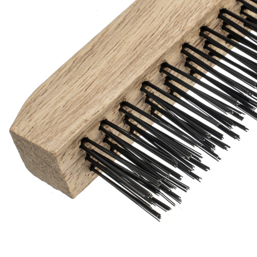 Щетка зачистная трехрядная, закаленная прямая проволока с деревянной ручкой Сибртех по ценам производителя в Уфе с доставкой по всей России