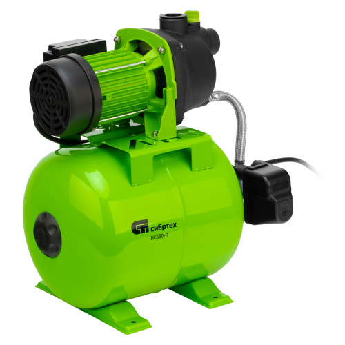 Насосная станция НС650-П, 650 Вт, напор 37 м, 3200 л/ч, ресивер 19 л Сибртех по ценам производителя в Уфе с доставкой по всей России