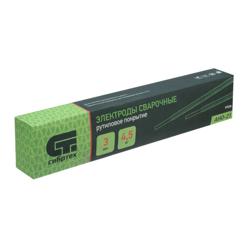 Электроды АНО-21, диам. 3 мм, 4,5 кг., рутиловое покрытие Сибртех по ценам производителя в Уфе с доставкой по всей России