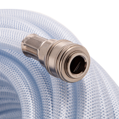 Шланг пневматический ПВХ, 10 x 16 мм, 18 бар, армированный, прозрачный, быстросъемное соединение, 30 м Stels по ценам производителя в Уфе с доставкой по всей России