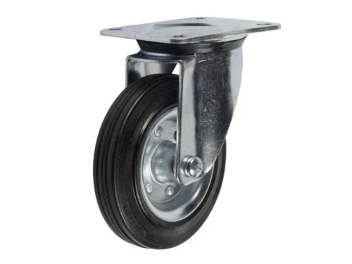 Колесо поворотное усиленное резина SRC 55 125 мм по ценам производителя в Уфе с доставкой по всей России