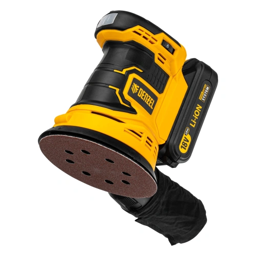 Машина шлифовальная эксцентриковая аккумуляторная COS-125, 18В Li-Ion Denzel по ценам производителя в Уфе с доставкой по всей России