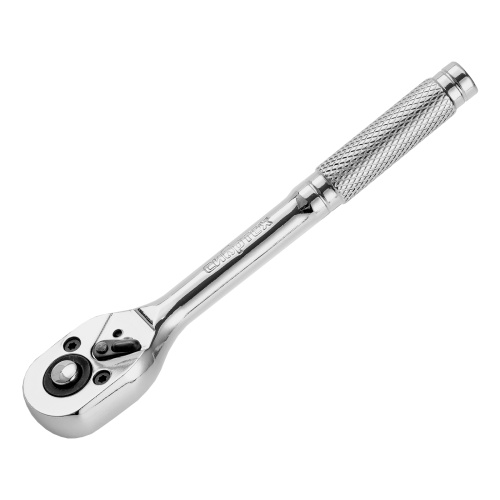 Ключ-трещотка 1/4", 45 зубьев, цельнометаллический, с быстрым сбросом, CrV, хром Сибртех по ценам производителя в Уфе с доставкой по всей России