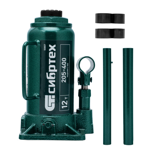 Домкрат гидравлический бутылочный, 12 т, 205-400 мм Сибртех по ценам производителя в Уфе с доставкой по всей России