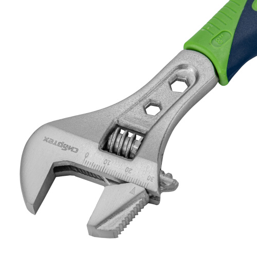 Ключ разводной, 200мм, переставная губка, 2-х комп.рукоятка Сибртех по ценам производителя в Уфе с доставкой по всей России