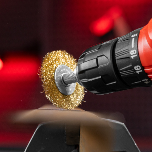 Набор щеток для дрели, 5 шт, 5 плоских 25-38-50-63-75 мм, со шпильками, металлические Matrix купить в Москве с доставкой по всей России | ProtosMarket.ru