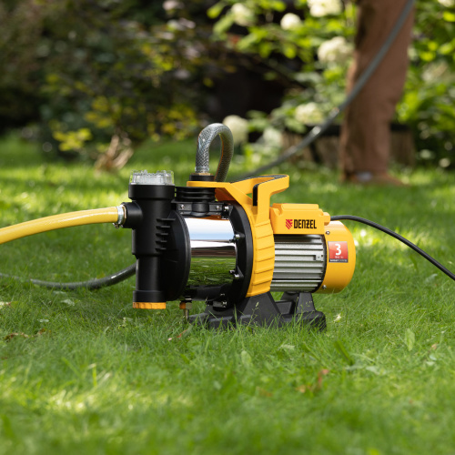 Садовый поверхностный насос GP1100SS, 1100 Вт, 4000 л/ч, подъем 45 м, пластик Denzel по ценам производителя в Уфе с доставкой по всей России