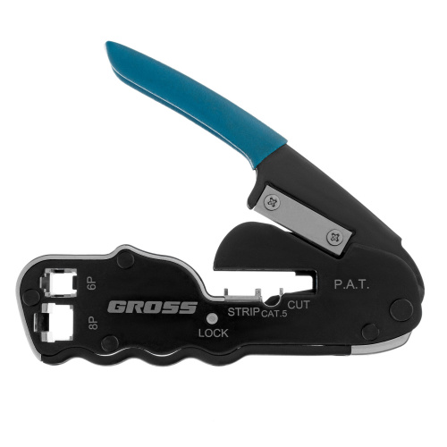 Клещи для обжима телефонных и компьютерных клемм RJ45, 8P и RJ11/12, 6P, компактный размер, CAT5 Gross по ценам производителя в Уфе с доставкой по всей России