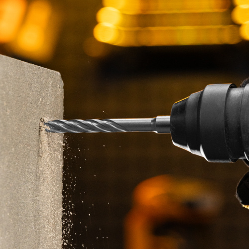 Бур по бетону, цельная крестовая пластина, 10x165 мм, SDS PLUS Denzel по ценам производителя в Уфе с доставкой по всей России