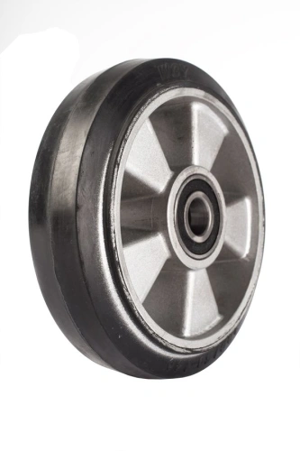 Колесо резиновое 180х50 мм с подшипником для тележек гидравлических BF/BF-III/DF-III/RHP/AC/DF/CW2 по ценам производителя в Уфе с доставкой по всей России