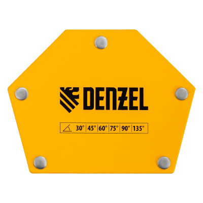 Фиксатор магнитный для сварочных работ усилие 50 LB, 30х45х60х75х90х135 град. Denzel по ценам производителя в Уфе с доставкой по всей России