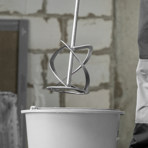 Насадка для миксера, для легких растворов, 160 х 590 мм, оцинкованная, хвостовик резьба М14 Сибртех по ценам производителя в Уфе с доставкой по всей России