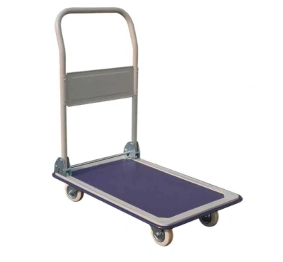 Тележка платформенная пластиковая 200 кг TOR PH200P (480x740) со складной ручкой (пластик, 10 купить в Москве с доставкой по всей России | ProtosMarket.ru