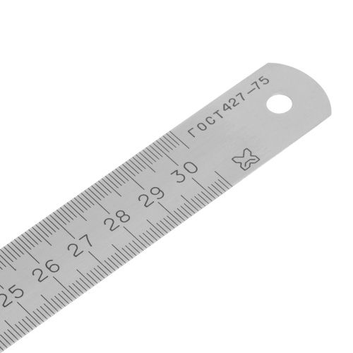 Линейка измерительная, 300 мм, металлическая по ценам производителя в Уфе с доставкой по всей России