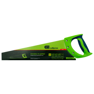 Ножовка по дереву "Зубец", 400 мм, 11 TPI, зуб 2D, каленый зуб, 2-х компонентная рукоятка Сибртех по ценам производителя в Уфе с доставкой по всей России
