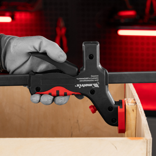 Струбцина универсальная F-образная, 760 х 1065 х 90 мм, пластмассовый корпус Matrix по ценам производителя в Уфе с доставкой по всей России