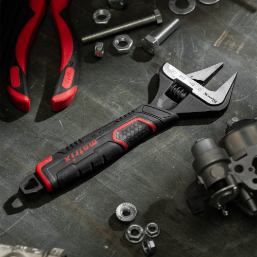 Ключ разводной, тонкие губки, фосфатированный, двухкомпонентная рукоятка, 200 мм, PRO Matrix по ценам производителя в Уфе с доставкой по всей России