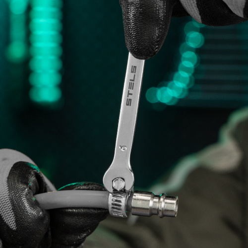 Ключ комбинированный, 6 мм, CrV, матовый хром Stels по ценам производителя в Уфе с доставкой по всей России